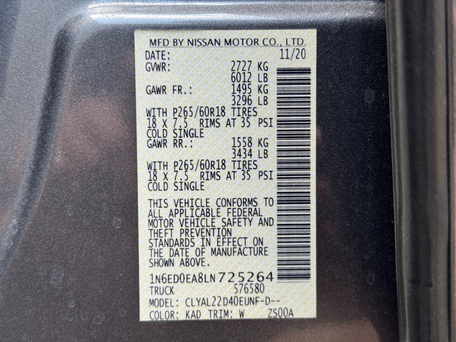 Used 2020 Nissan Frontier SV w/ Midnight Edition Floor Mats RWD image 39