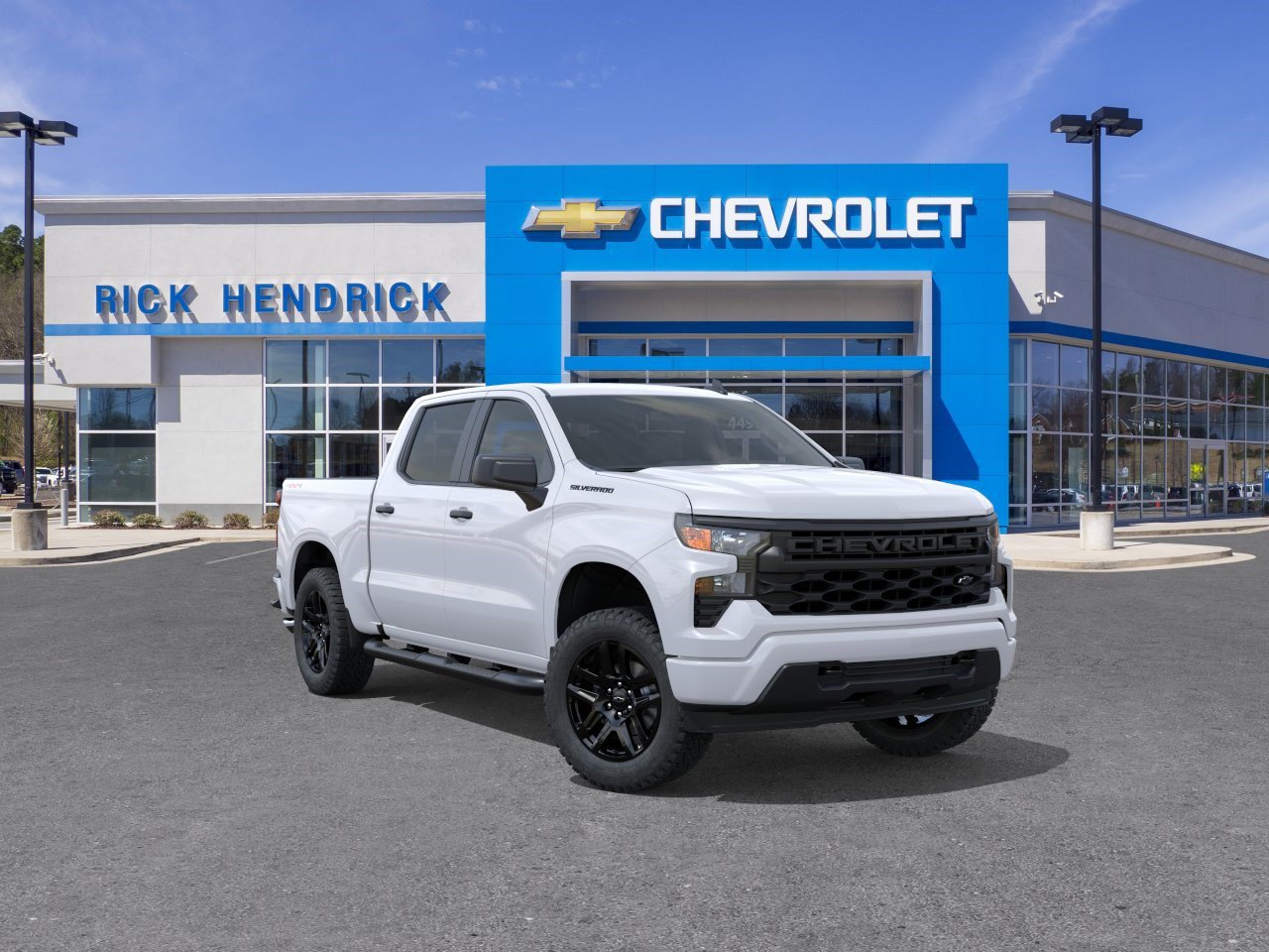 New 2026 Chevrolet Silverado 1500 Custom w/ Turbomax Blackout Package AWD/4WD image 2