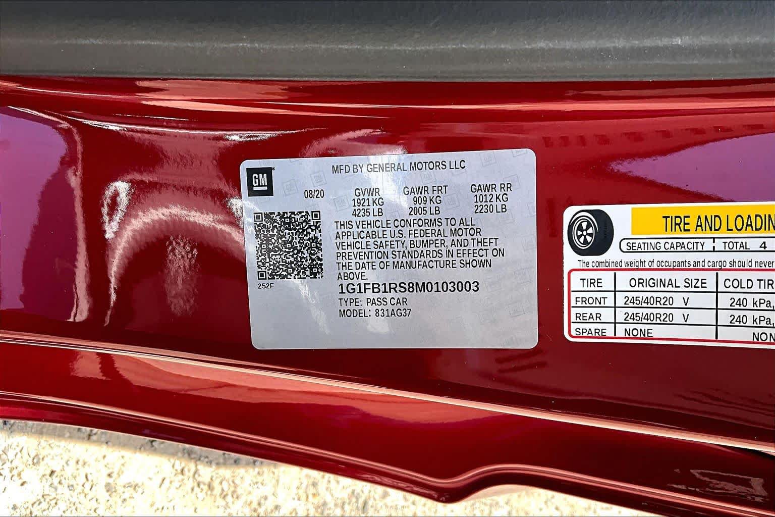 Used 2021 Chevrolet Camaro LT w/ RS Package RWD image 34