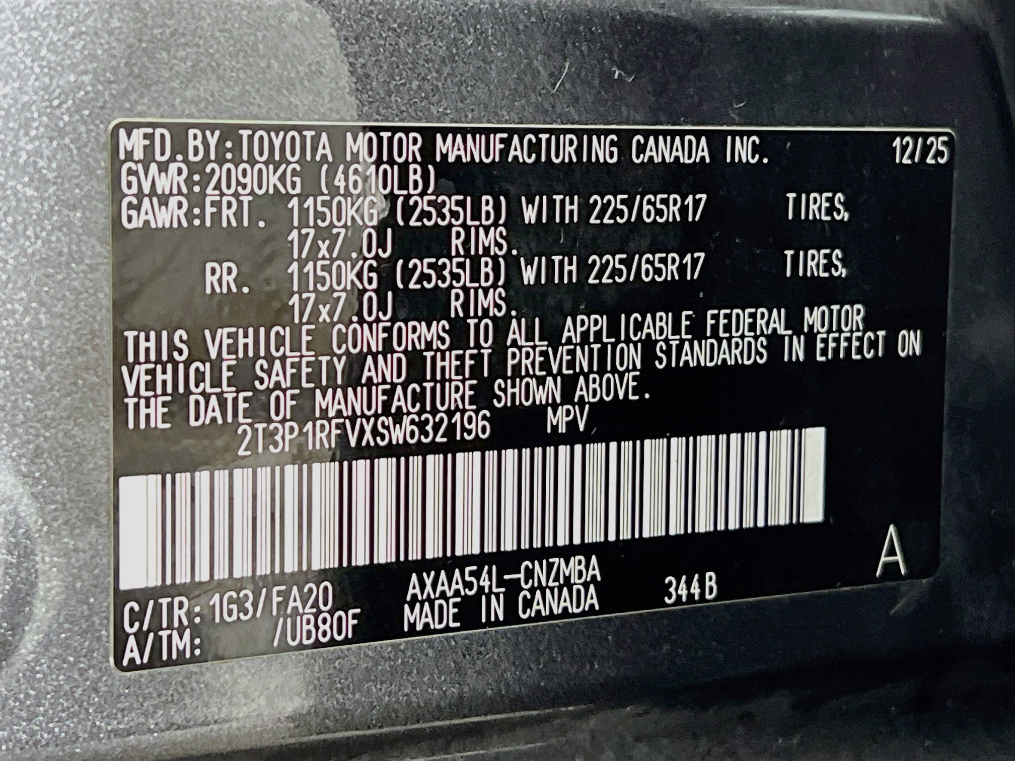 Used 2025 Toyota RAV4 XLE w/ Convenience Package AWD/4WD image 28
