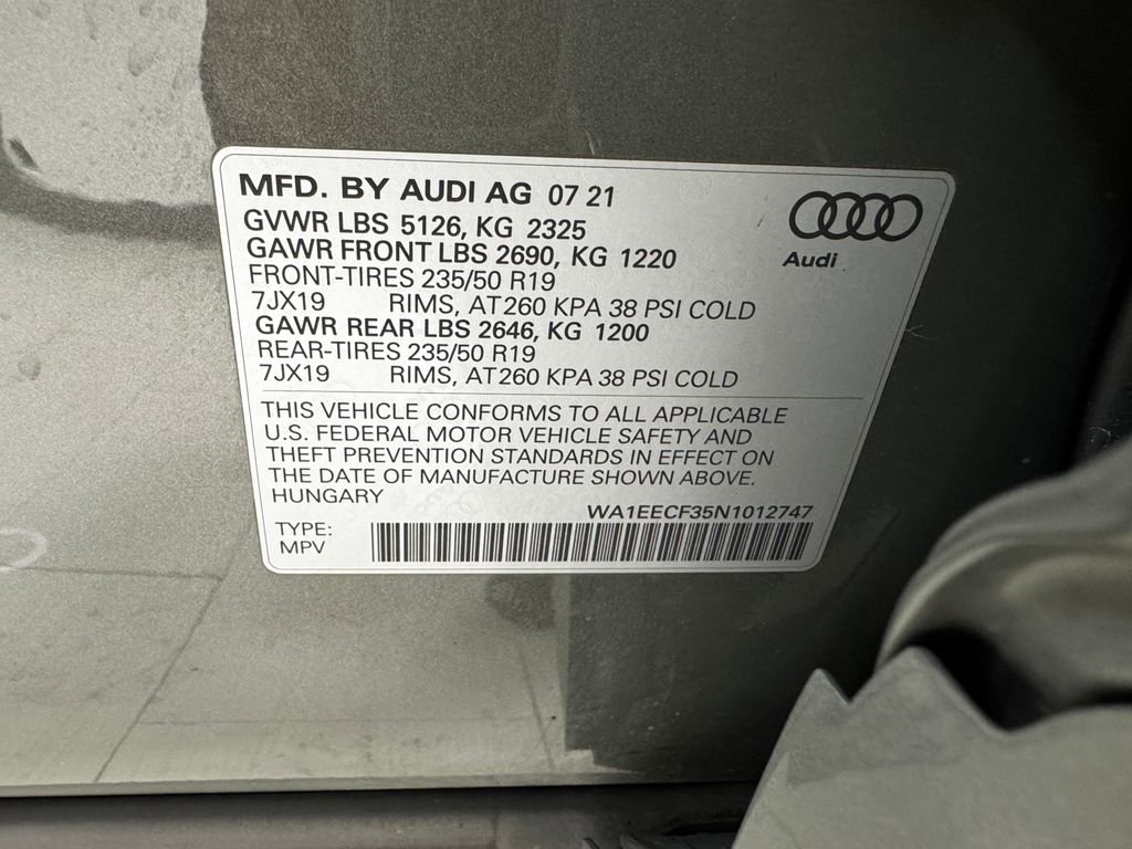 Used 2022 Audi Q3 2.0T Premium Plus w/ Premium Plus Package image 36