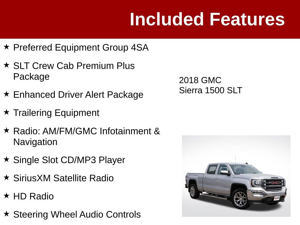 Used 2018 GMC Sierra 1500 SLT AWD/4WD image 3