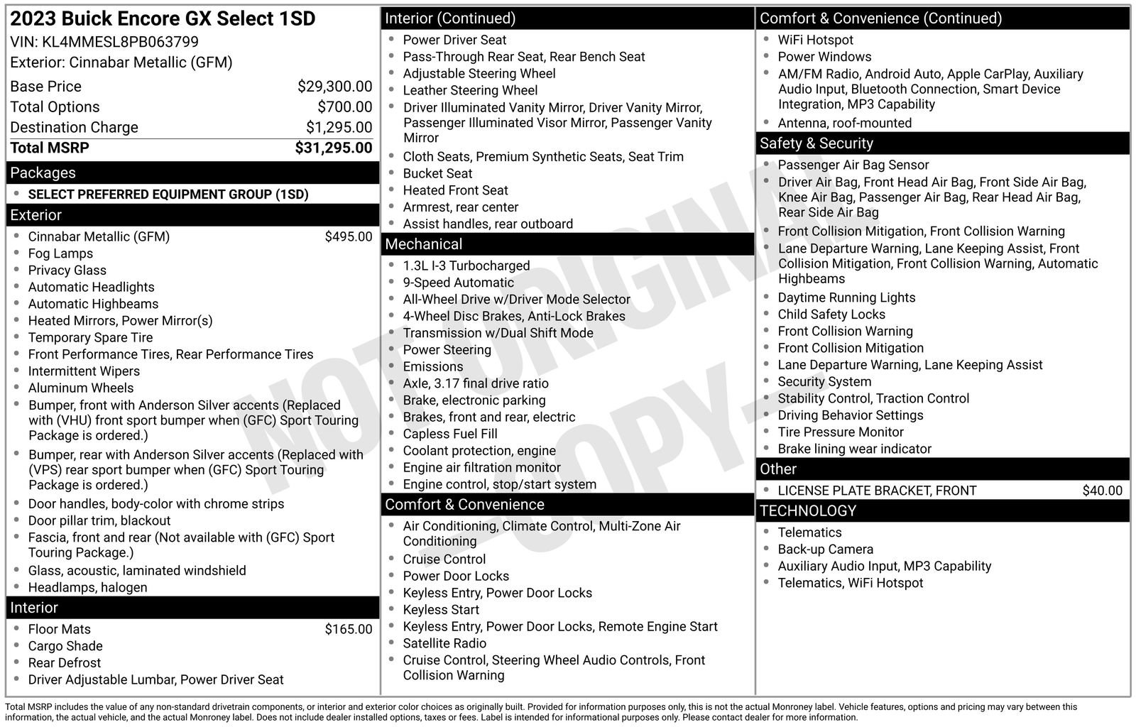 Used 2023 Buick Encore GX Select image 21