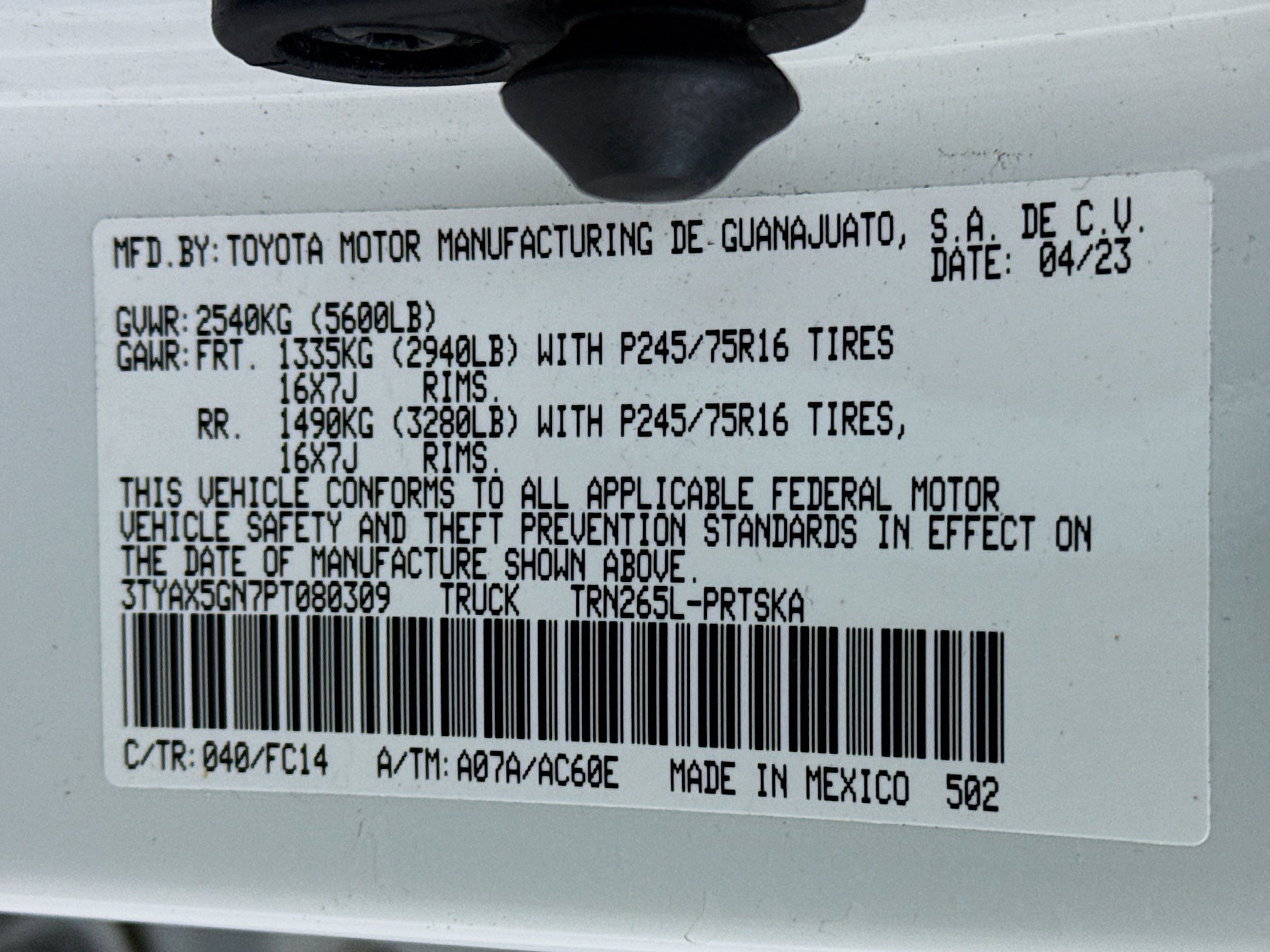 Certified 2023 Toyota Tacoma SR5 w/ SR5 Appearance Package RWD image 29