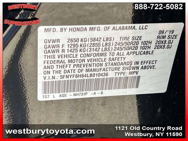 Used 2020 Honda Pilot Touring image 24
