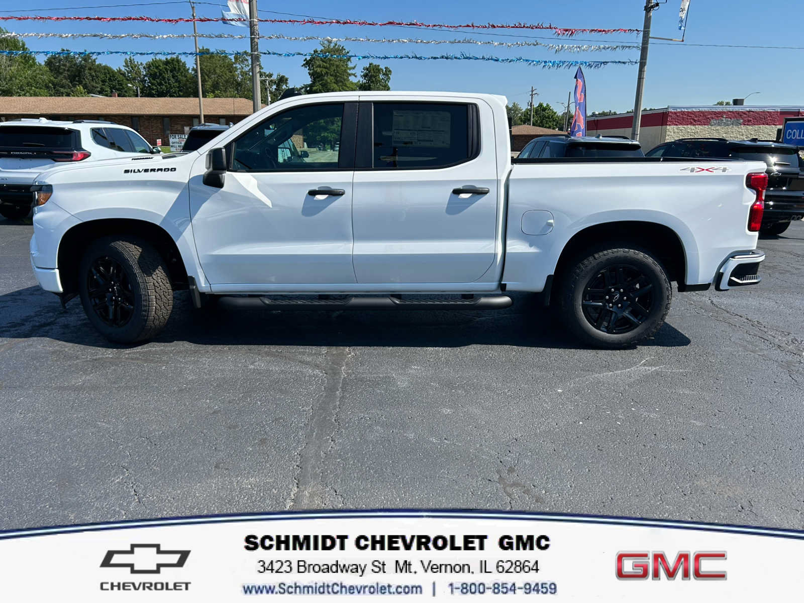 New 2026 Chevrolet Silverado 1500 Custom w/ Turbomax Blackout Package AWD/4WD image 2