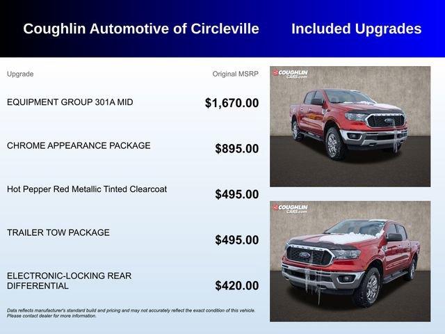 Used 2023 Ford Ranger XLT w/ Equipment Group 301A Mid image 3