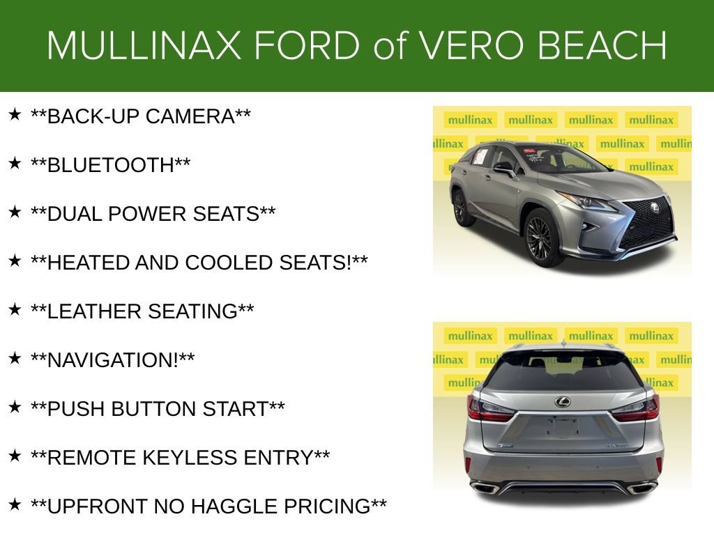 Used 2017 Lexus RX 350 F Sport w/ Accessory Package FWD image 5