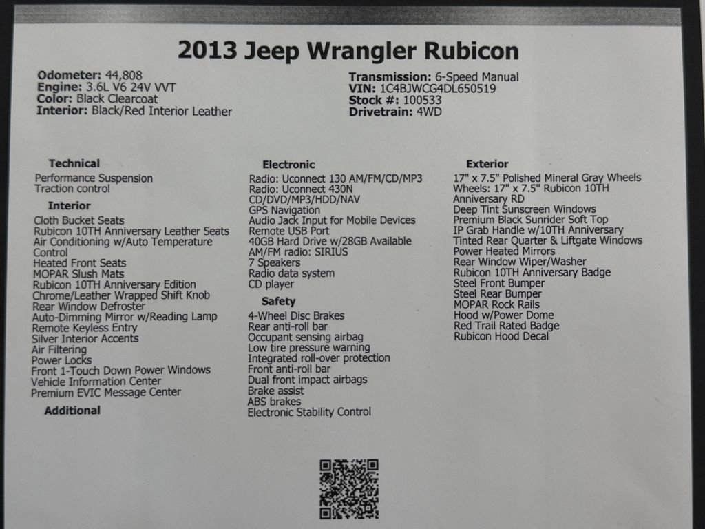 Used 2013 Jeep Wrangler Rubicon AWD/4WD image 48