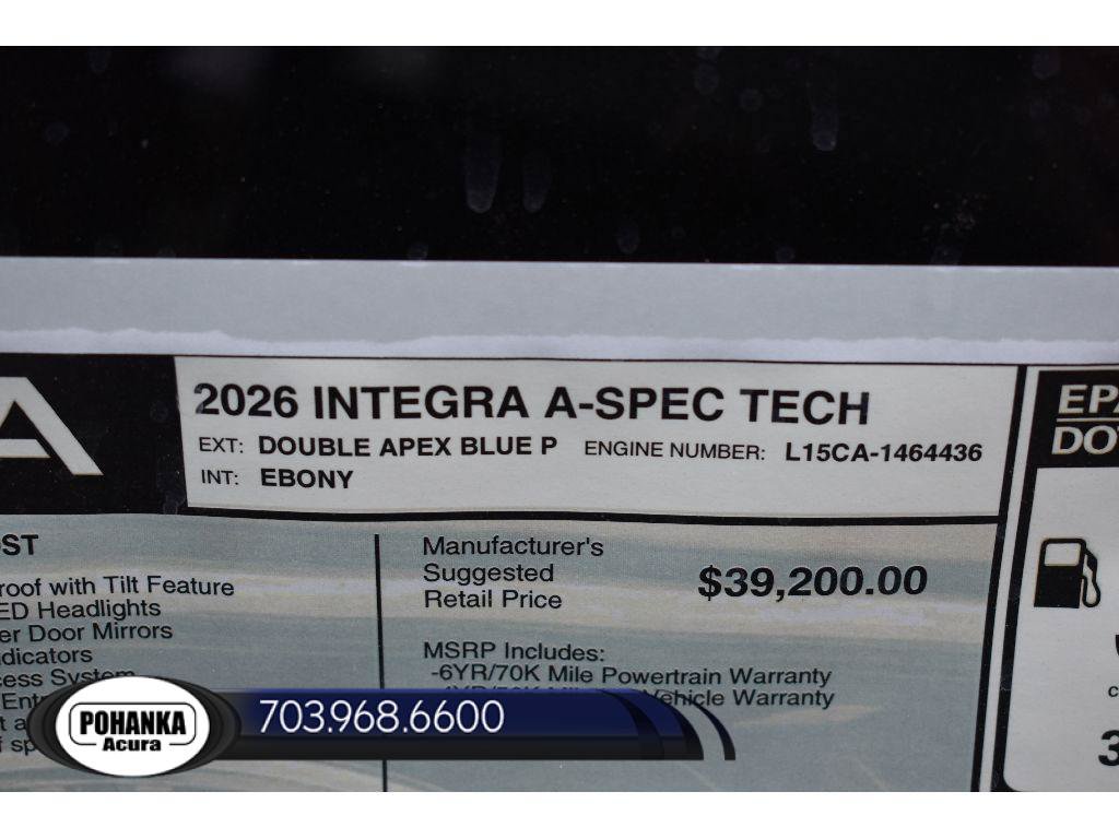 New 2026 Acura Integra A-Spec FWD image 36