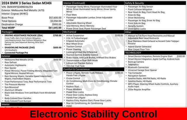 Used 2024 BMW M340i w/ Driving Assistance Package RWD image 66