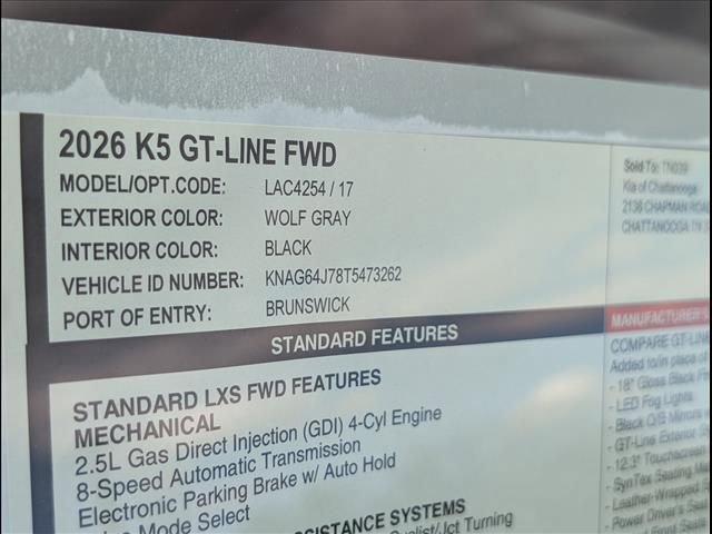 New 2026 Kia K5 GT-Line image 14