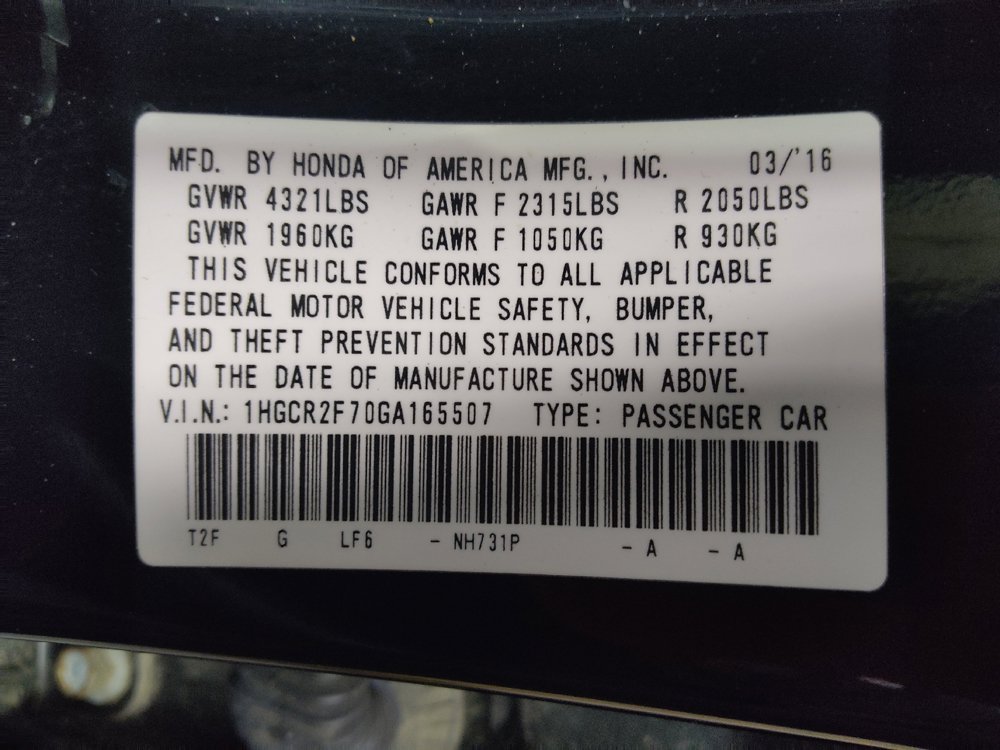 Used 2016 Honda Accord EX image 33