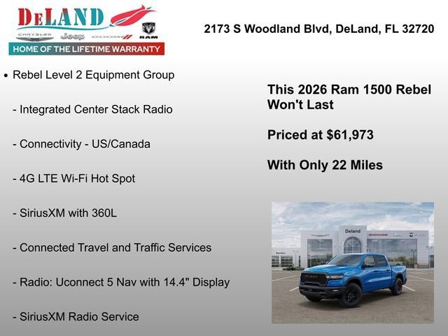 New 2026 RAM 1500 Rebel w/ G/T Package image 33