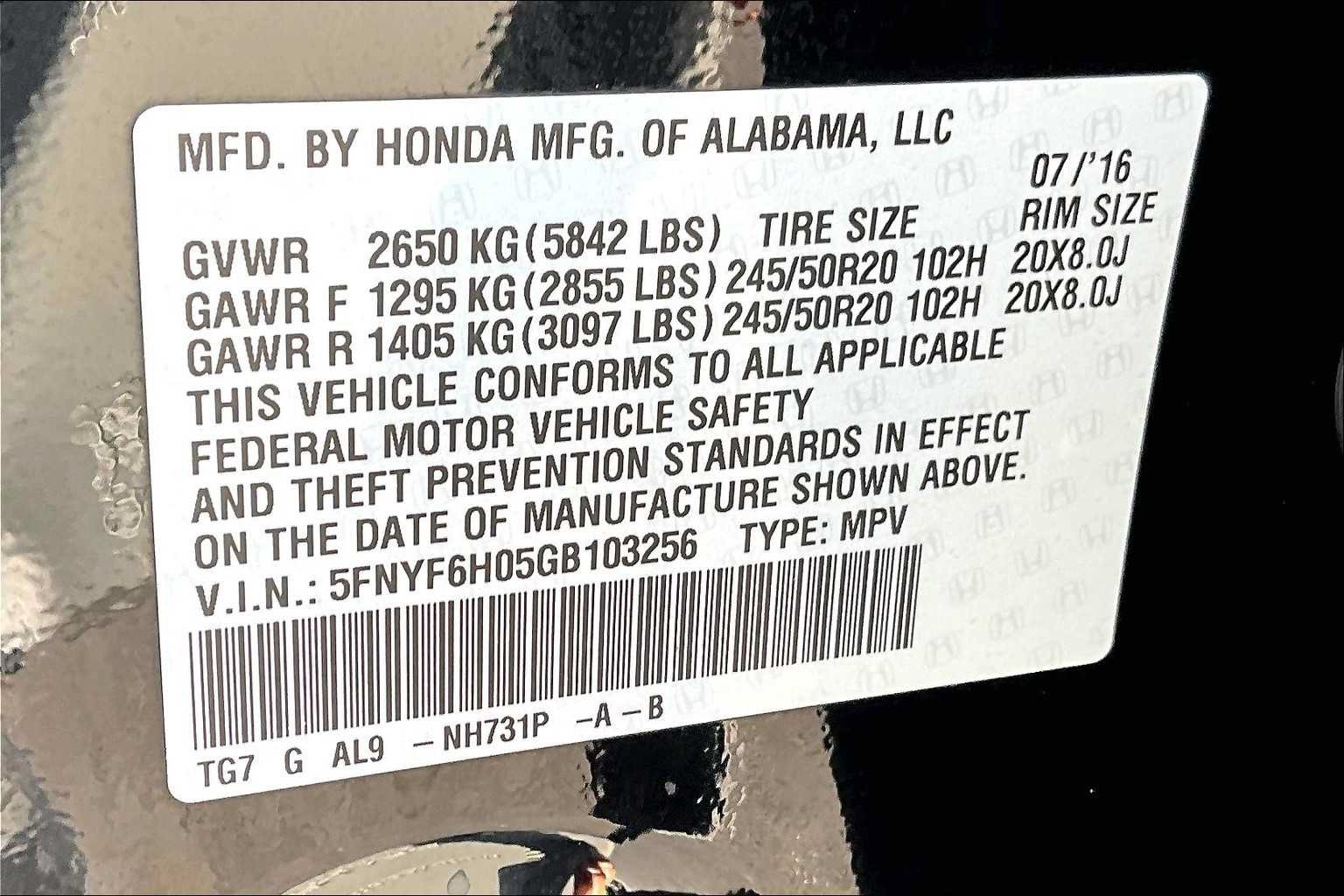 Used 2016 Honda Pilot Elite image 35