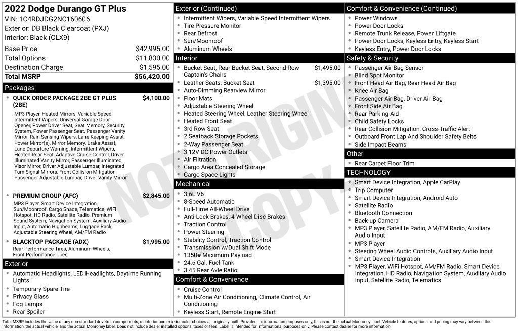 Used 2022 Dodge Durango GT AWD/4WD image 9