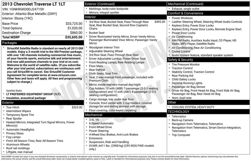 Used 2013 Chevrolet Traverse LT image 28