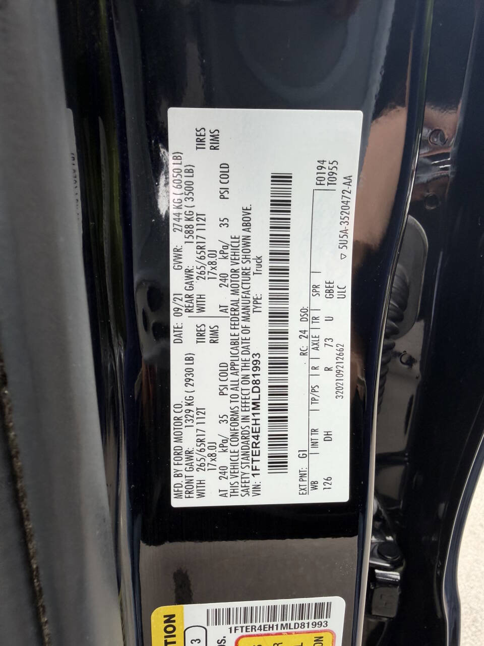 Used 2021 Ford Ranger Lariat w/ Equipment Group 501A High RWD image 15
