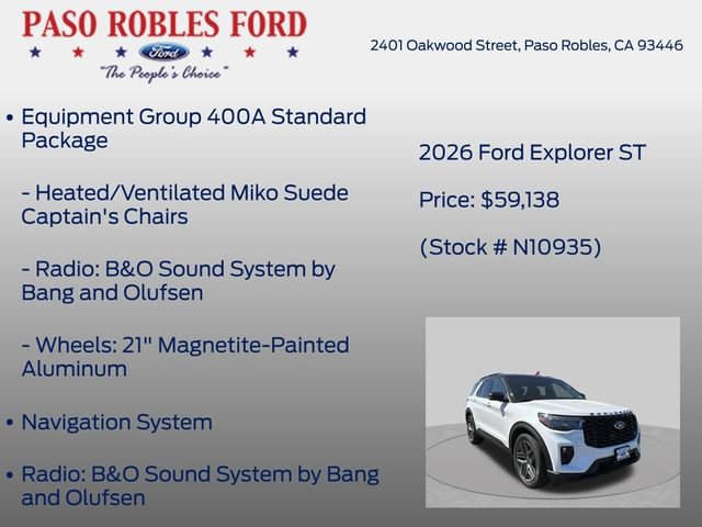 New 2026 Ford Explorer ST AWD/4WD image 6