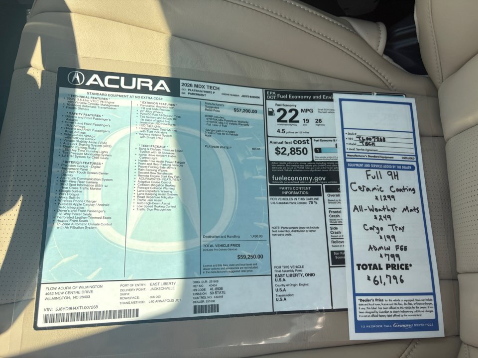 New 2026 Acura MDX FWD w/ Technology Package image 33
