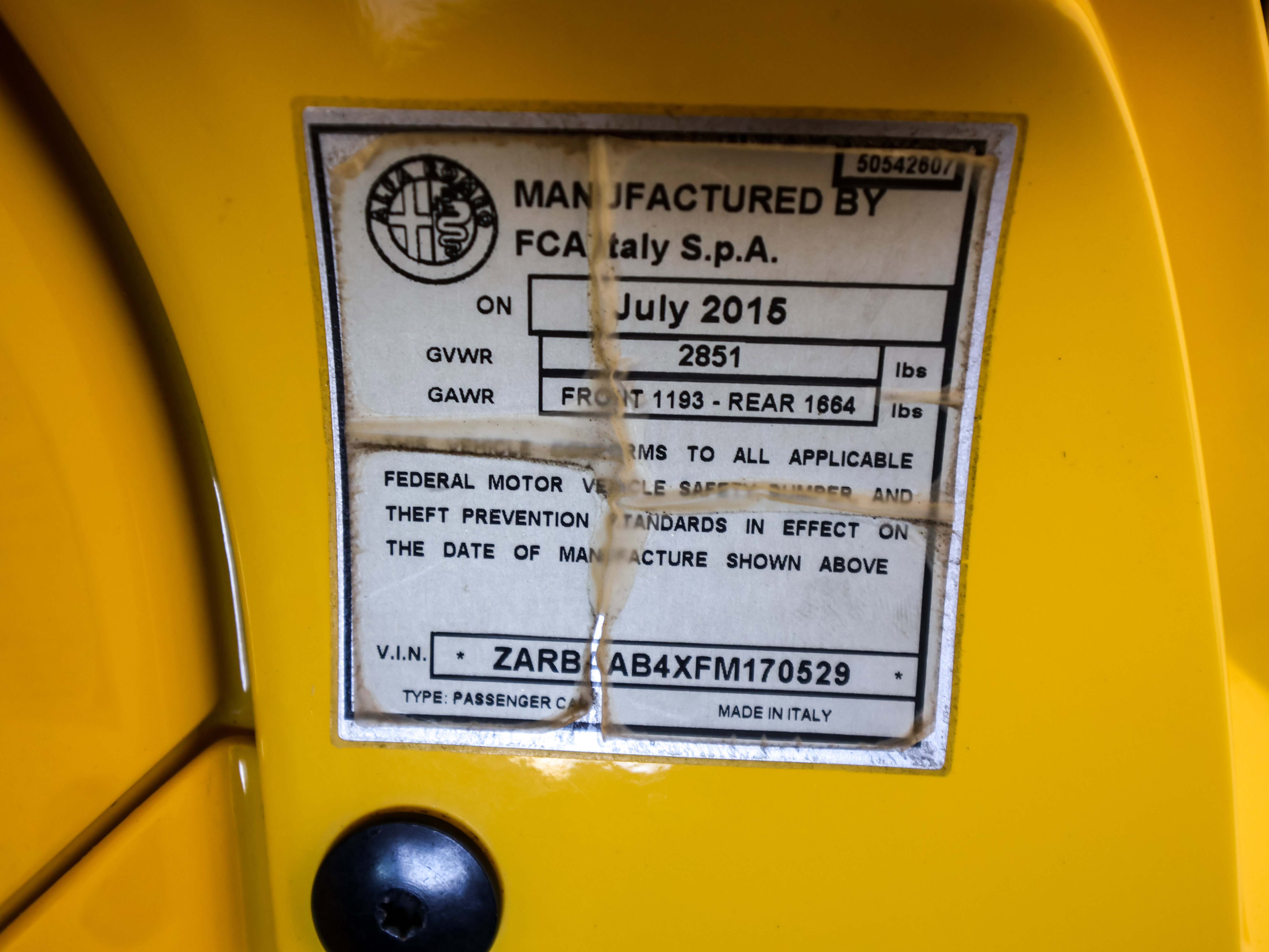 Used 2015 Alfa Romeo 4C Spider w/ Spider Track Package 2 image 44