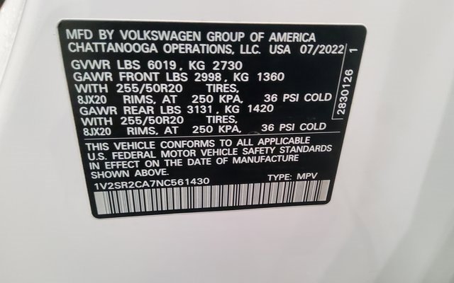 Used 2022 Volkswagen Atlas SEL R-Line image 49