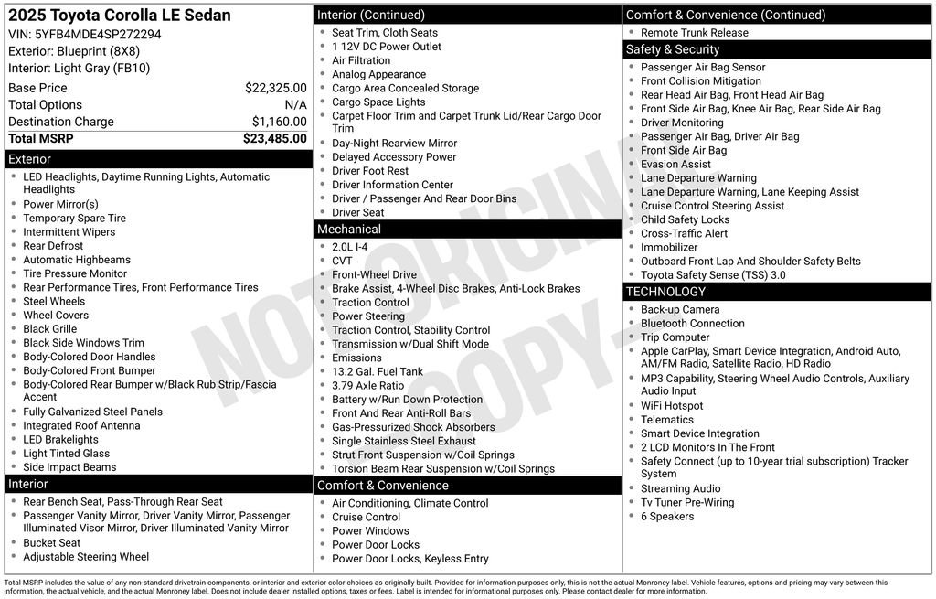 Used 2025 Toyota Corolla LE image 9