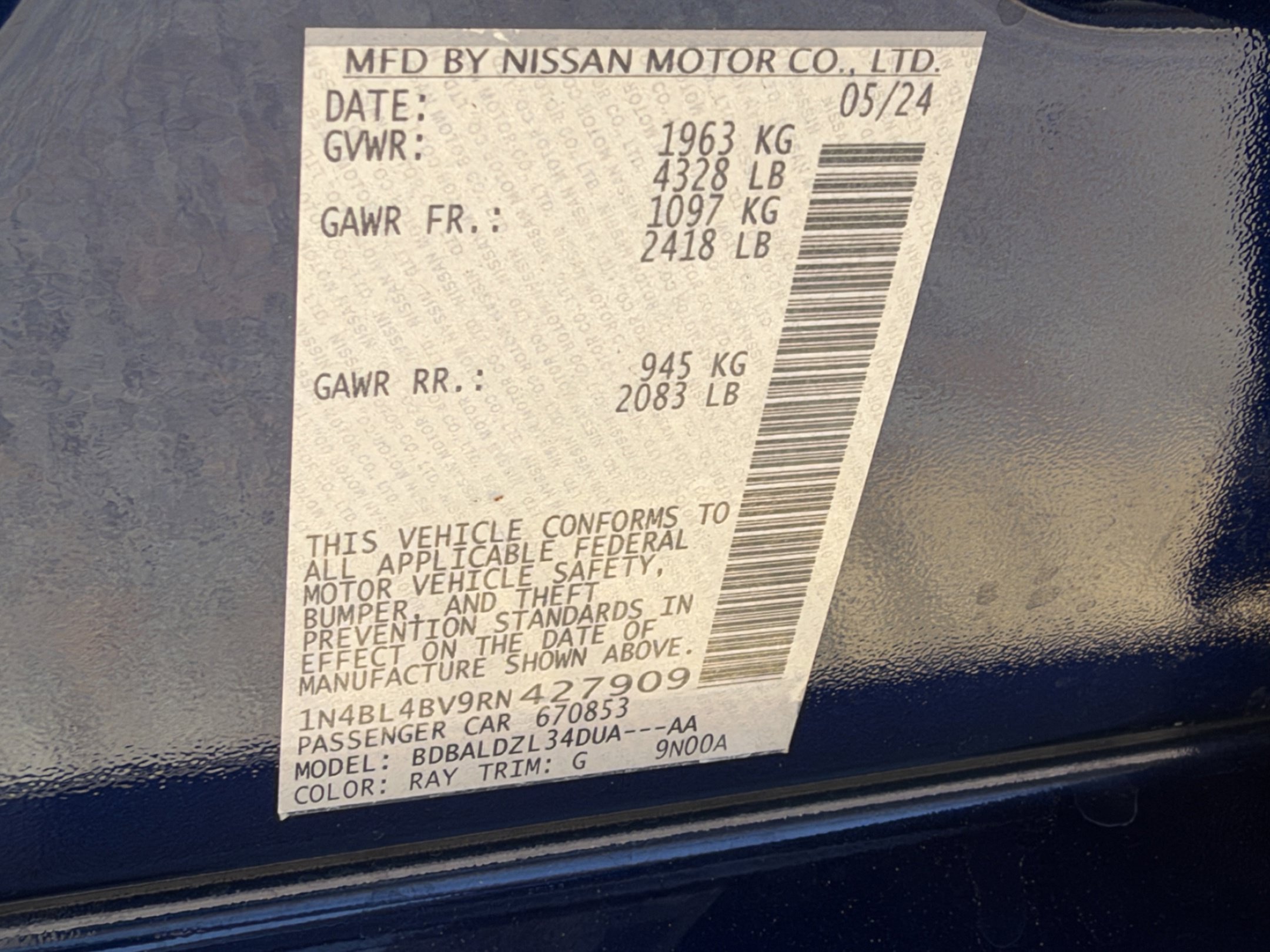 Used 2024 Nissan Altima 2.5 S FWD image 28