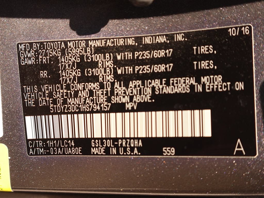 Used 2017 Toyota Sienna XLE FWD image 39