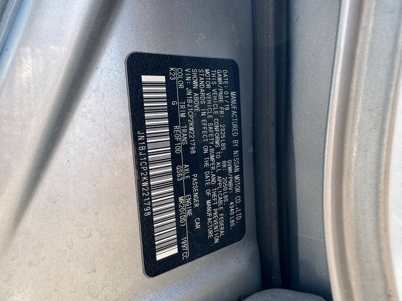 Used 2019 Nissan Rogue Sport S FWD image 34