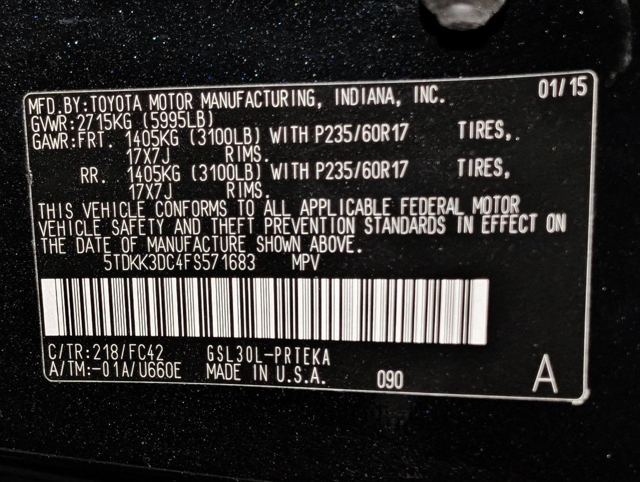 Used 2015 Toyota Sienna LE FWD image 57