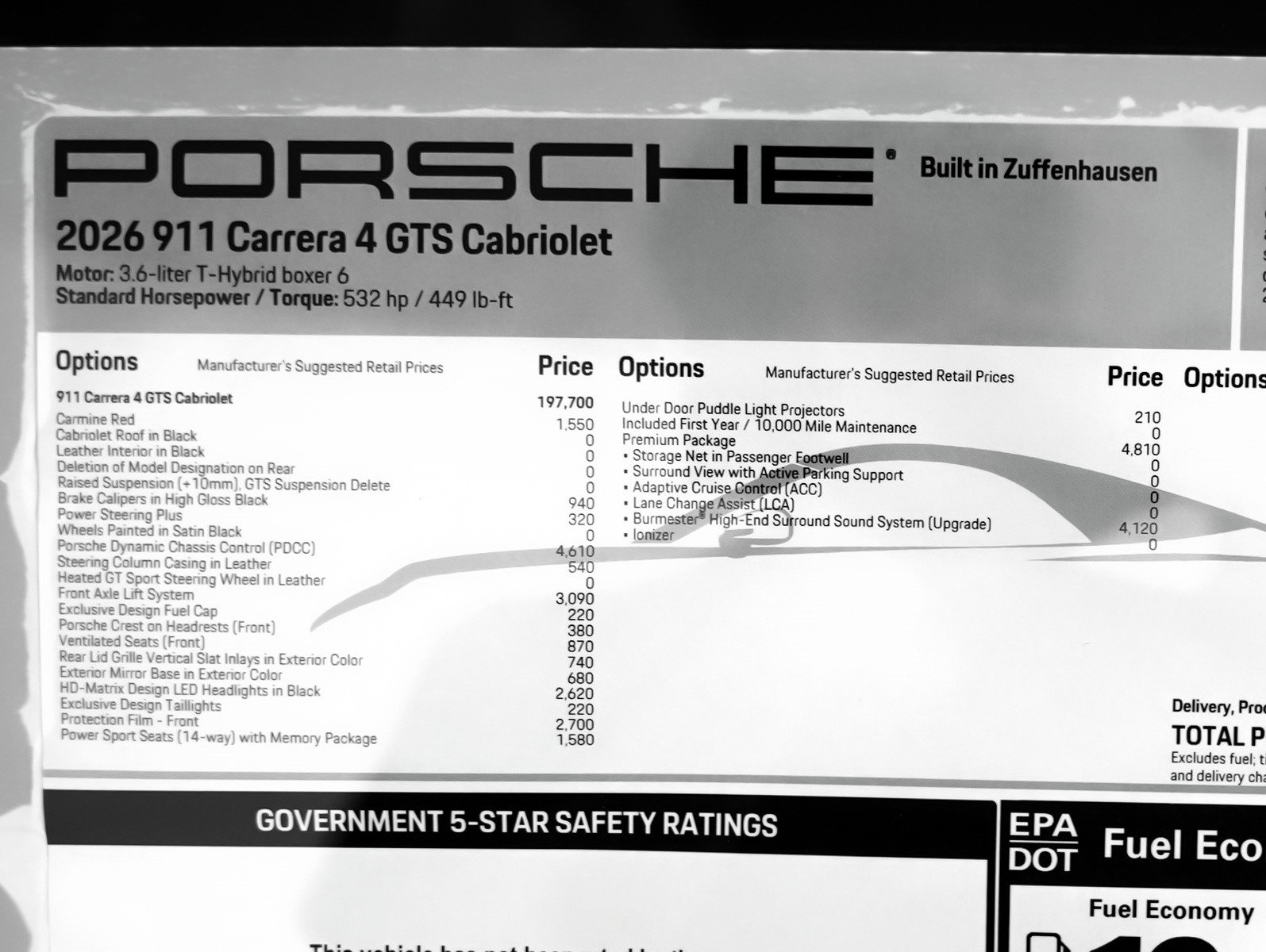 New 2026 Porsche 911 Carrera 4 GTS image 32