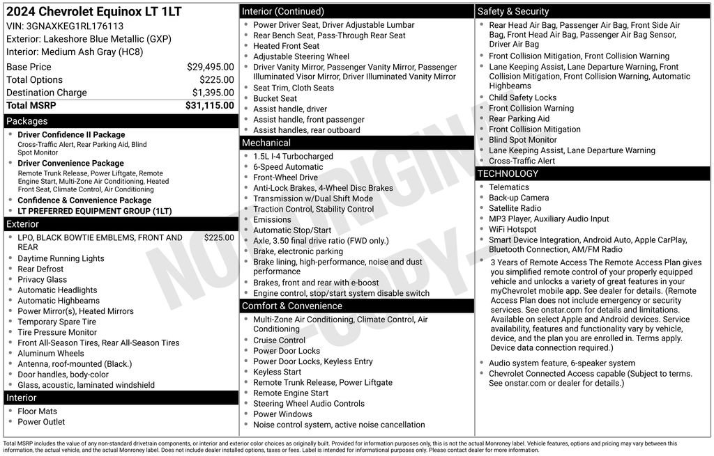 Used 2024 Chevrolet Equinox LT FWD image 2