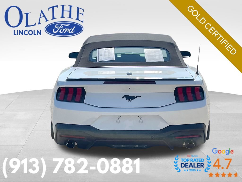 Certified 2025 Ford Mustang Convertible w/ Mustang Nite Pony Package RWD image 6
