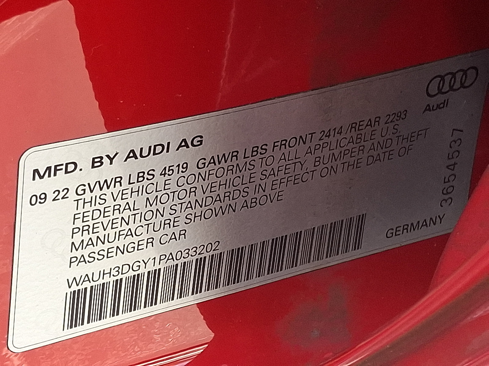 Certified 2023 Audi S3 Premium Plus w/ Premium Plus Package AWD/4WD image 27