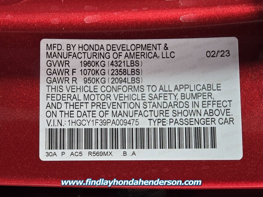 Certified 2023 Honda Accord EX image 14