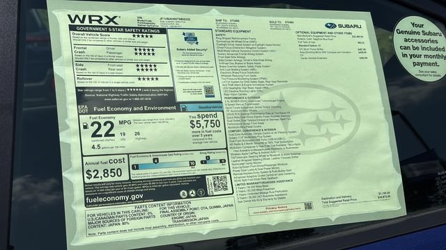 New 2026 Subaru WRX AWD/4WD image 29