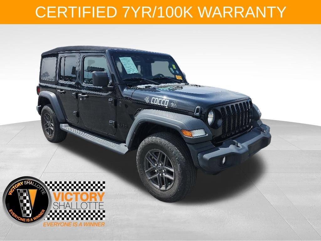 Certified 2024 Jeep Wrangler Unlimited Sport AWD/4WD image 1