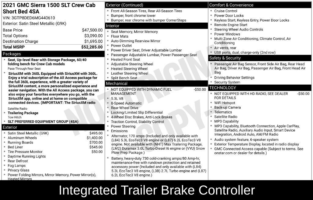 Used 2021 GMC Sierra 1500 SLT RWD image 37