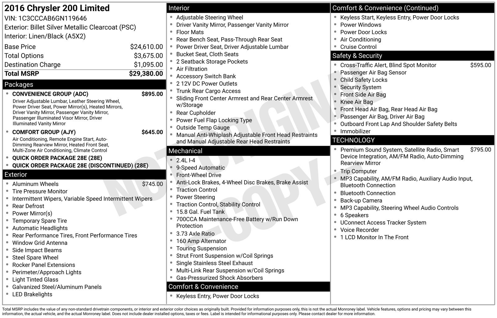 Used 2016 Chrysler 200 Limited w/ Convenience Group FWD image 21