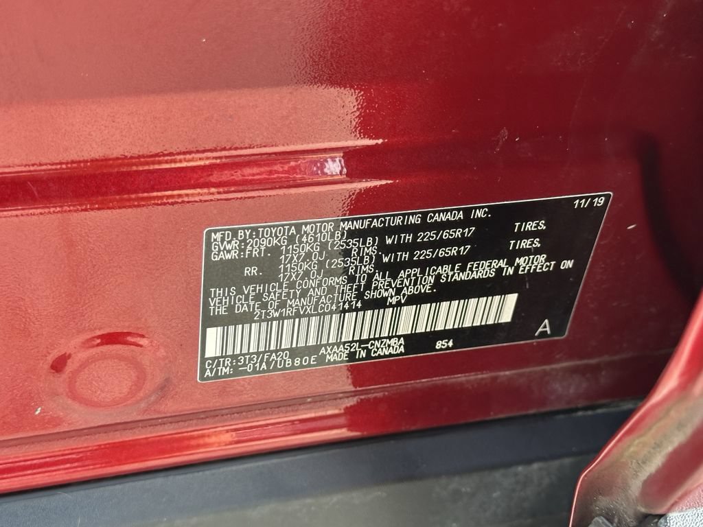 Used 2020 Toyota RAV4 XLE w/ Convenience Package FWD image 35