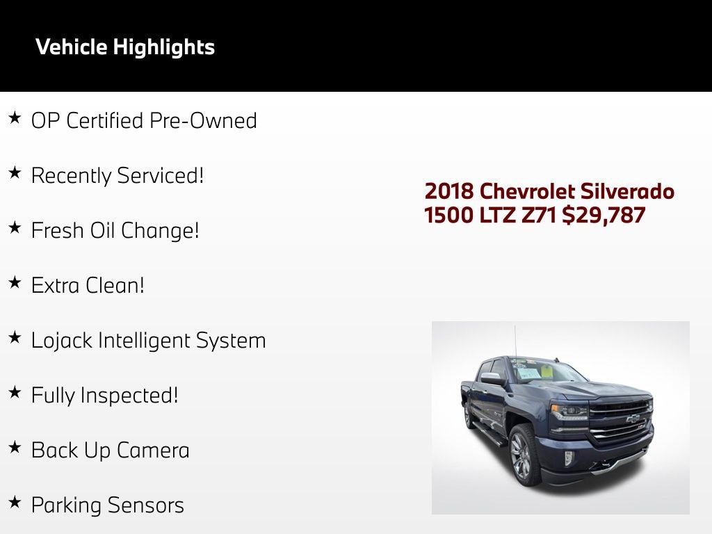 Used 2018 Chevrolet Silverado 1500 LTZ Z71 w/ Centennial Edition AWD/4WD video 2