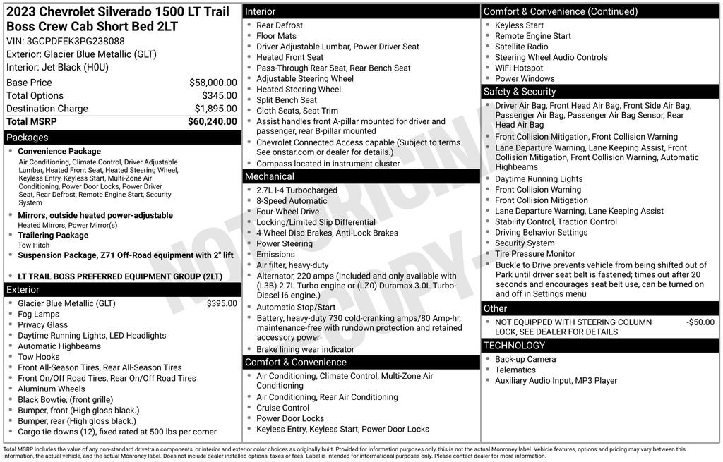 Used 2023 Chevrolet Silverado 1500 LT Trail Boss image 4