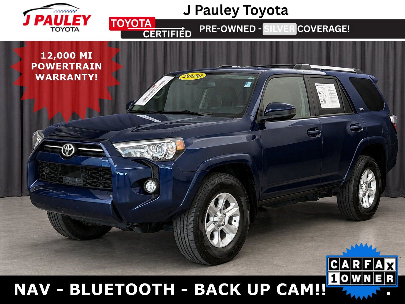 Certified 2020 Toyota 4Runner SR5