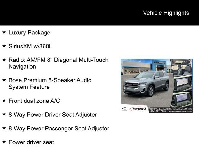 Certified 2023 GMC Acadia SLT w/ Preferred Package AWD/4WD image 5