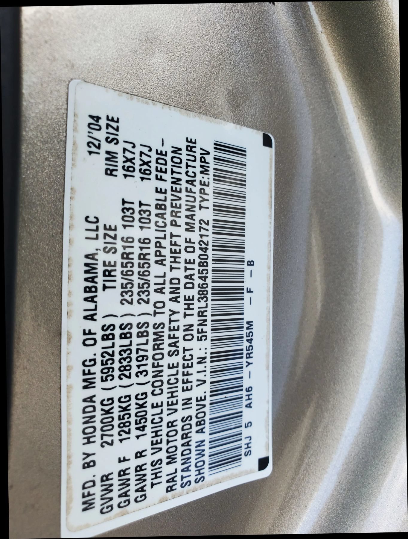 Used 2005 Honda Odyssey EX-L image 60