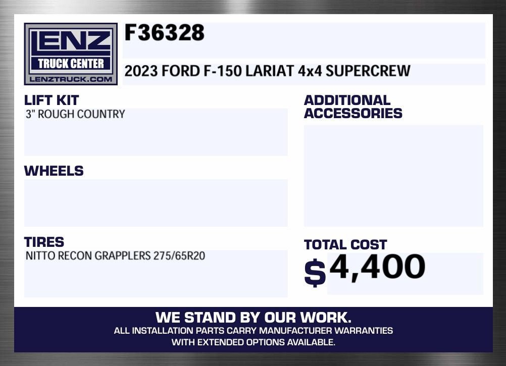 Used 2023 Ford F150 Lariat w/ Equipment Group 502A High AWD/4WD image 2
