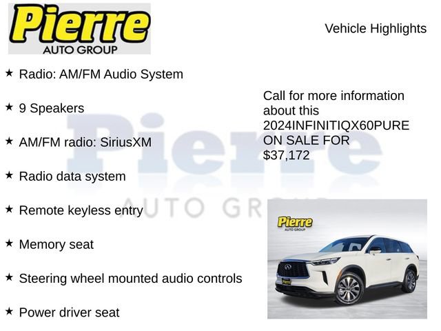 Used 2024 INFINITI QX60 Pure image 7