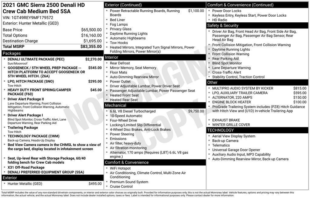 Used 2021 GMC Sierra 2500 Denali w/ Denali Ultimate Package image 2