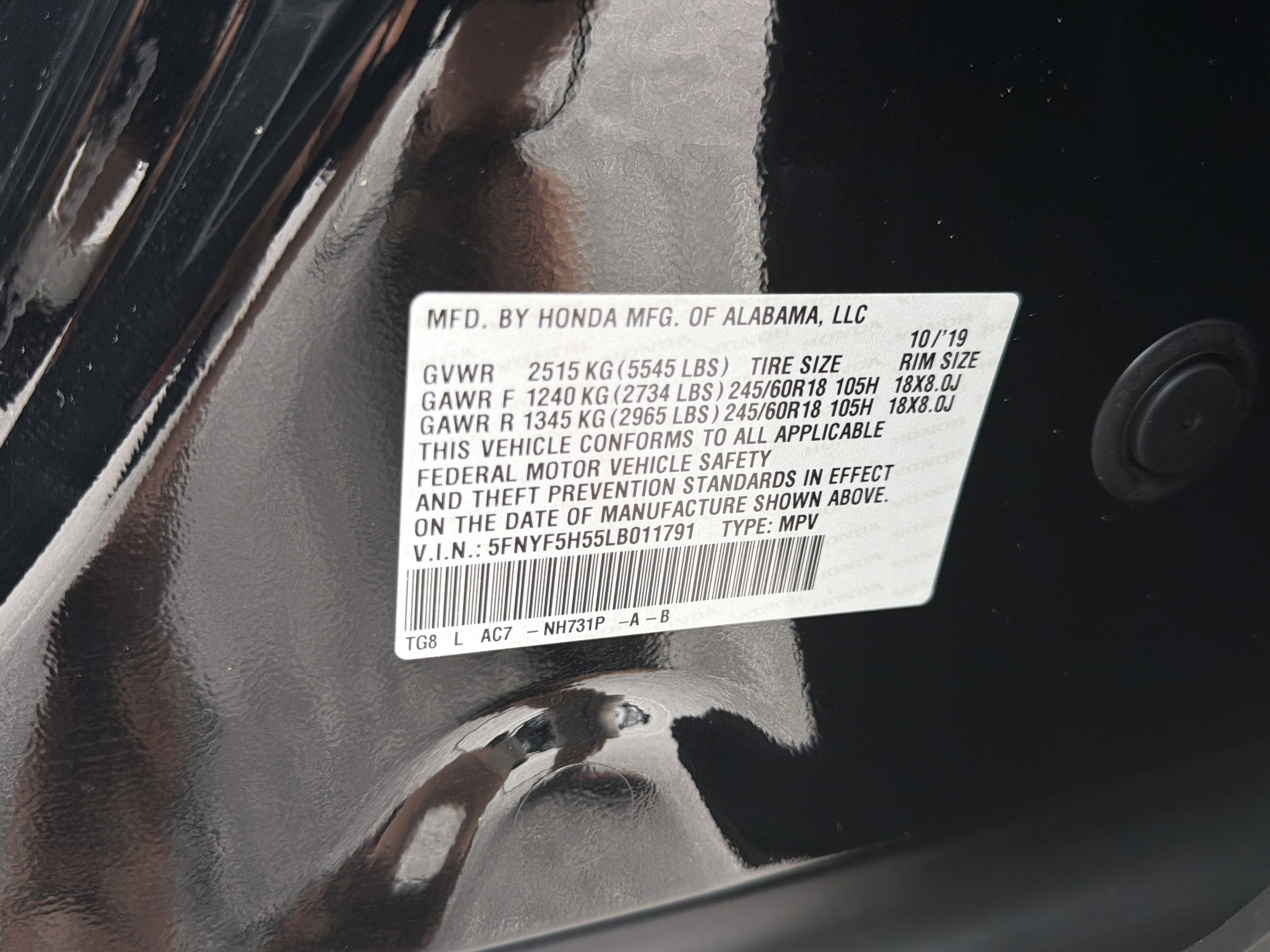 Used 2020 Honda Pilot EX-L image 2